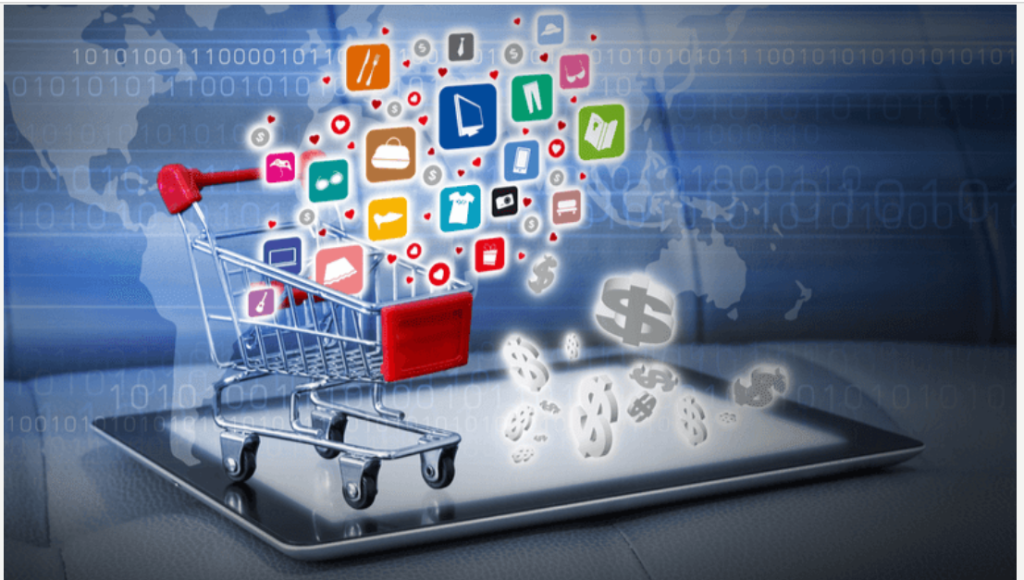 Smartphone with social media and ecommerce icons representing digital marketing for online business in Pakistan