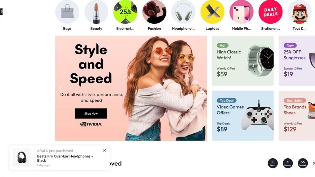 Style and Speed fashion ecommerce website showcasing online shopping experience in Pakistan