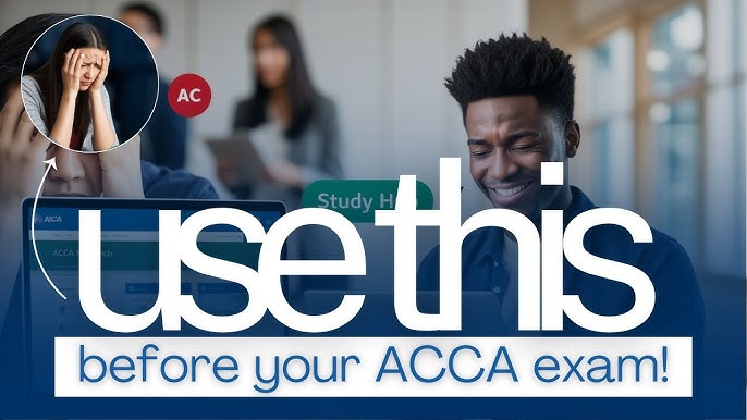 Promotional banner encouraging students to use resources before their ACCA exam